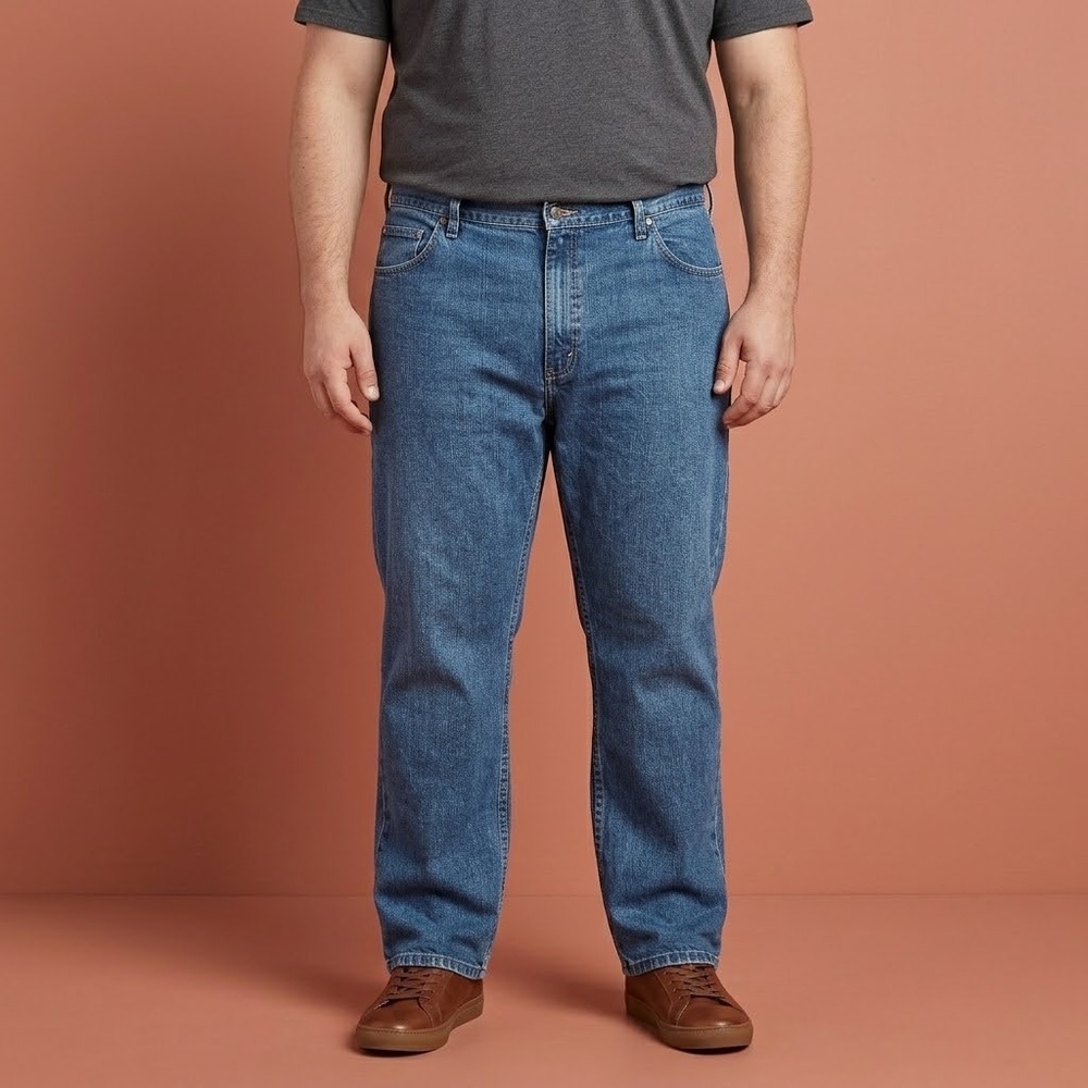 Wrangler Relaxed Fit Jeans Men 42x29 Blue 100% Cotton